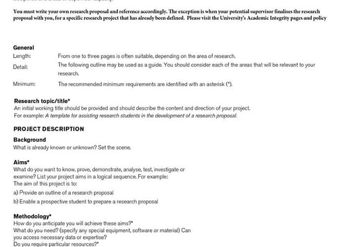 research proposal template