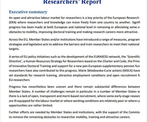 research report writing sample